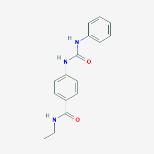 molecular formula C16H17N3O2 B268698 4-[(anilinocarbonyl)amino]-N-ethylbenzamide 