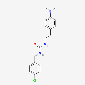 molecular formula C18H22ClN3O B2687043 1-(4-氯苯甲基)-3-(4-(二甲基氨基)苯乙基)脲 CAS No. 1207000-87-0
