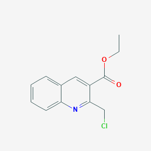 molecular formula C13H12ClNO2 B2687058 Ethyl 2-(chloromethyl)quinoline-3-carboxylate CAS No. 180161-74-4