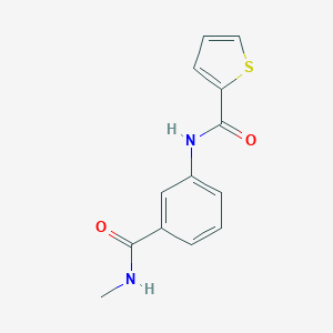 molecular formula C13H12N2O2S B268706 N-{3-[(methylamino)carbonyl]phenyl}-2-thiophenecarboxamide 