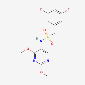 molecular formula C13H13F2N3O4S B2687065 1-(3,5-difluorophenyl)-N-(2,4-dimethoxypyrimidin-5-yl)methanesulfonamide CAS No. 2191213-64-4