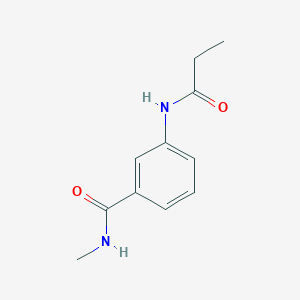 molecular formula C11H14N2O2 B268707 N-methyl-3-(propanoylamino)benzamide 