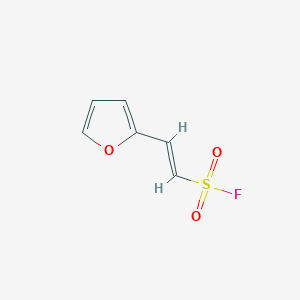 molecular formula C6H5FO3S B2687079 (E)-2-(furan-2-yl)ethene-1-sulfonyl fluoride CAS No. 1819971-32-8