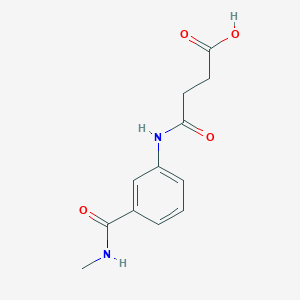 molecular formula C12H14N2O4 B268708 4-{[3-(Methylcarbamoyl)phenyl]amino}-4-oxobutanoic acid 