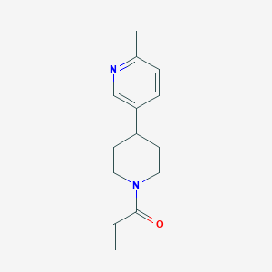 B2687123 1-[4-(6-Methylpyridin-3-yl)piperidin-1-yl]prop-2-en-1-one CAS No. 2196443-64-6