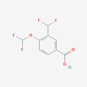 B2687184 4-(Difluoromethoxy)-3-(difluoromethyl)benzoic acid CAS No. 2248292-43-3