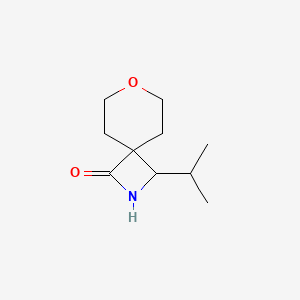 B2687188 3-(Propan-2-yl)-7-oxa-2-azaspiro[3.5]nonan-1-one CAS No. 1909348-10-2