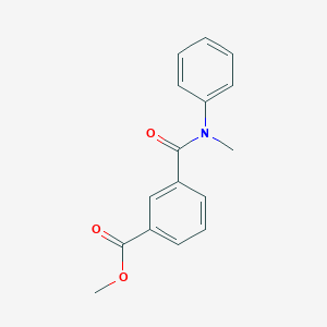 molecular formula C16H15NO3 B268719 Methyl 3-[methyl(phenyl)carbamoyl]benzoate 