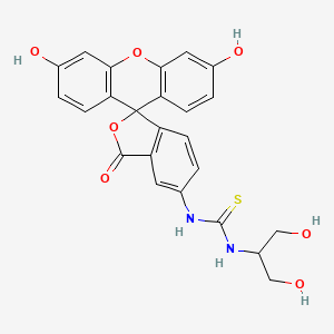 B2687191 1-(3',6'-Dihydroxy-3-oxospiro[2-benzofuran-1,9'-xanthene]-5-yl)-3-(1,3-dihydroxypropan-2-yl)thiourea CAS No. 2490665-68-2
