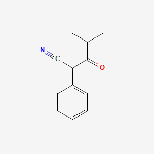 molecular formula C12H13NO B2687192 4-甲基-3-氧代-2-苯基戊腈 CAS No. 32039-89-7