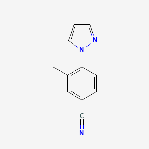 B2687197 3-methyl-4-(1H-pyrazol-1-yl)benzonitrile CAS No. 1183211-70-2