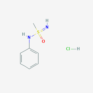 molecular formula C7H11ClN2OS B2687214 N-(Methylsulfonimidoyl)aniline;hydrochloride CAS No. 2305948-99-4