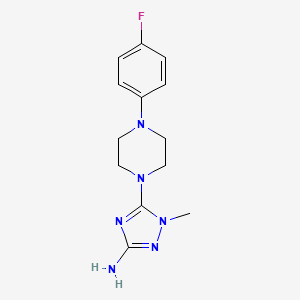 5-[4-(4-fluorophenyl)piperazino]-1-methyl-1H-1,2,4-triazol-3-amine