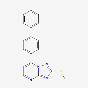 2-(Methylthio)-7-(4-phenylphenyl)-[1,2,4]triazolo[1,5-a]pyrimidine