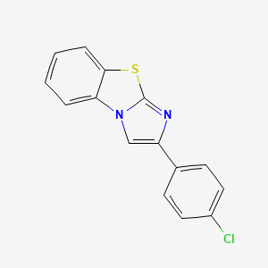 molecular formula C15H9ClN2S B2687231 2-(4-Chlorophenyl)imidazo[2,1-b][1,3]benzothiazole CAS No. 7025-32-3