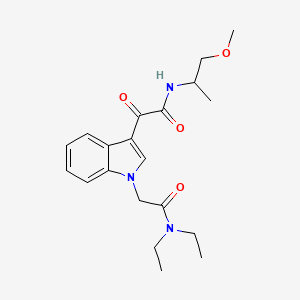 2-[1-[2-(diethylamino)-2-oxoethyl]indol-3-yl]-N-(1-methoxypropan-2-yl)-2-oxoacetamide