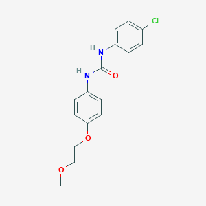 molecular formula C16H17ClN2O3 B268726 1-(4-Chlorophenyl)-3-[4-(2-methoxyethoxy)phenyl]urea 