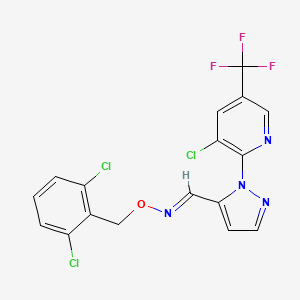 1-(3-Chloro-5-(trifluoromethyl)-2-pyridinyl)-1H-pyrazole-5-carbaldehyde O-2,6-dichlorobenzyl oxime