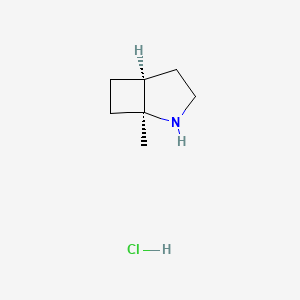 molecular formula C7H14ClN B2687268 (1S,5S)-1-甲基-2-氮杂双环[3.2.0]庚烷；盐酸盐 CAS No. 2307487-41-6