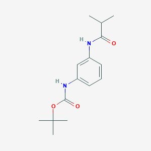 molecular formula C15H22N2O3 B268727 Tert-butyl 3-(isobutyrylamino)phenylcarbamate 