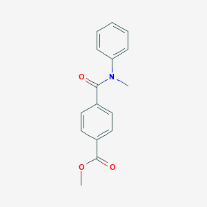 molecular formula C16H15NO3 B268728 Methyl 4-[methyl(phenyl)carbamoyl]benzoate 