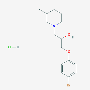 1-(4-Bromophenoxy)-3-(3-methylpiperidin-1-yl)propan-2-ol hydrochloride