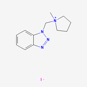 1-(1H-1,2,3-Benzotriazol-1-ylmethyl)-1-methylpyrrolidin-1-ium iodide