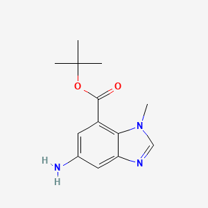 Tert-butyl 6-amino-3-methylbenzimidazole-4-carboxylate