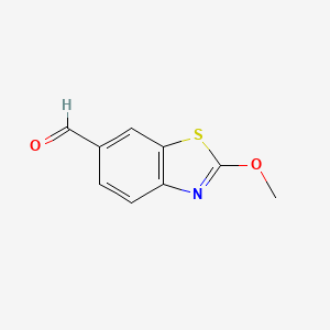 molecular formula C9H7NO2S B2687307 2-甲氧基-1,3-苯并噻唑-6-甲醛 CAS No. 1368353-79-0