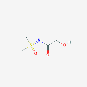 molecular formula C4H9NO3S B2687311 N-[dimethyl(oxo)-lambda6-sulfanylidene]-2-hydroxyacetamide CAS No. 1955557-24-0