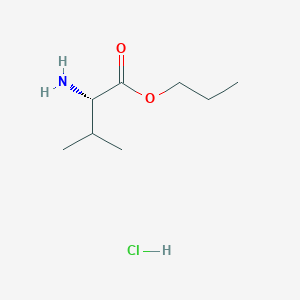 molecular formula C8H18ClNO2 B2687318 propyl (2S)-2-amino-3-methylbutanoate hydrochloride CAS No. 346635-40-3