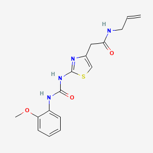 N-allyl-2-(2-(3-(2-methoxyphenyl)ureido)thiazol-4-yl)acetamide