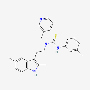 1-(2-(2,5-dimethyl-1H-indol-3-yl)ethyl)-1-(pyridin-3-ylmethyl)-3-(m-tolyl)thiourea