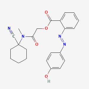 [(1-Cyanocyclohexyl)(methyl)carbamoyl]methyl 2-[2-(4-hydroxyphenyl)diazen-1-yl]benzoate