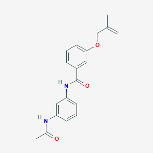 molecular formula C19H20N2O3 B268734 N-[3-(acetylamino)phenyl]-3-[(2-methylprop-2-en-1-yl)oxy]benzamide 