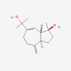 molecular formula C15H24O2 B2687344 4beta,12-Dihydroxyguaian-6,10-diene CAS No. 461644-90-6
