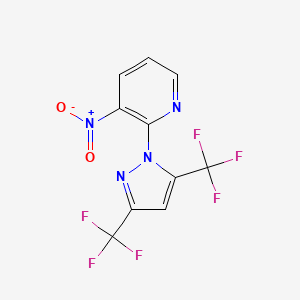 2-[3,5-bis(trifluoromethyl)-1H-pyrazol-1-yl]-3-nitropyridine