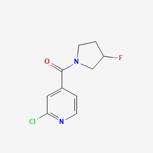molecular formula C10H10ClFN2O B2687363 (2-Chloropyridin-4-yl)-(3-fluoropyrrolidin-1-yl)methanone CAS No. 2005657-56-5