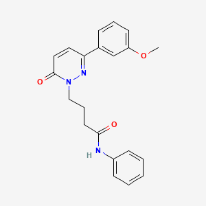 4-(3-(3-methoxyphenyl)-6-oxopyridazin-1(6H)-yl)-N-phenylbutanamide