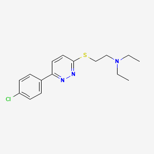 (2-{[6-(4-chlorophenyl)pyridazin-3-yl]sulfanyl}ethyl)diethylamine