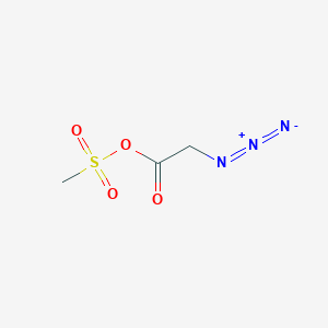 molecular formula C3H5N3O4S B2687377 Azidoacetyl methanesulfonate CAS No. 55689-22-0