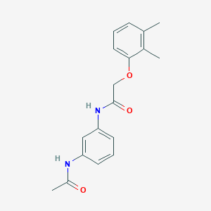 molecular formula C18H20N2O3 B268738 N-[3-(acetylamino)phenyl]-2-(2,3-dimethylphenoxy)acetamide 