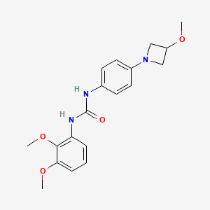 molecular formula C19H23N3O4 B2687385 1-(2,3-Dimethoxyphenyl)-3-(4-(3-methoxyazetidin-1-yl)phenyl)urea CAS No. 2034524-34-8