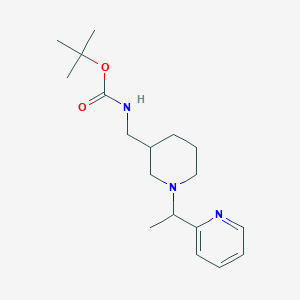 molecular formula C18H29N3O2 B2687388 tert-Butyl ((1-(1-(pyridin-2-yl)ethyl)piperidin-3-yl)methyl)carbamate CAS No. 1289388-10-8