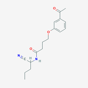 molecular formula C17H22N2O3 B2687405 4-(3-acetylphenoxy)-N-(1-cyanobutyl)butanamide CAS No. 1311586-50-1