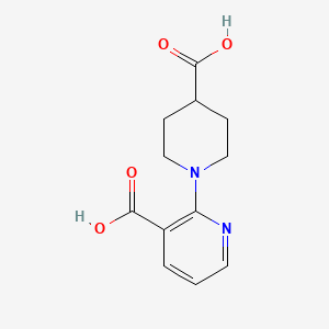 molecular formula C12H14N2O4 B2687408 2-(4-Carboxypiperidin-1-yl)nicotinic acid CAS No. 1187568-83-7