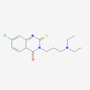 molecular formula C15H20ClN3OS B2687409 7-Chloro-3-[3-(diethylamino)propyl]-2-sulfanylidene-1,2,3,4-tetrahydroquinazolin-4-one CAS No. 422526-56-5