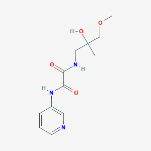 molecular formula C12H17N3O4 B2687412 N1-(2-羟基-3-甲氧基-2-甲基丙基)-N2-(吡啶-3-基)草酰胺 CAS No. 1334369-30-0