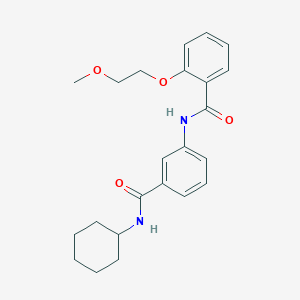 N-{3-[(cyclohexylamino)carbonyl]phenyl}-2-(2-methoxyethoxy)benzamide
