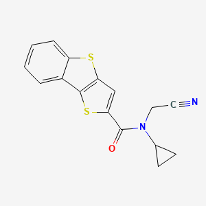 N-(cyanomethyl)-N-cyclopropyl-3,7-dithiatricyclo[6.4.0.0^{2,6}]dodeca-1(8),2(6),4,9,11-pentaene-4-carboxamide